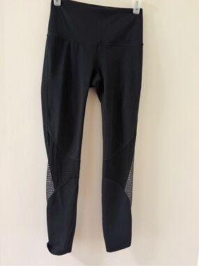 GAIAM Black High-Waist Mesh Panel Leggings